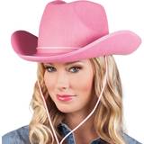 Rosa - Vilda västern Huvudbonader Boland Cowboyhatt Rodeo Rosa