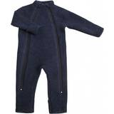 Blåa Jumpsuits Barnkläder Joha Wool Jumpsuit - Blue Melange (37969-716-1560)