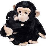 Apor - Djur Mjukisdjur Wild Republic Chimp Mom & Baby 12"