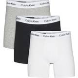 Vita Kalsonger Calvin Klein Cotton Stretch Boxers 3-pack - Black/White/Grey Heather