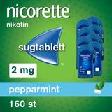 Nikotinsugtabletter Receptfria läkemedel Nicorette Pepparmint 2mg 160 st Sugtablett