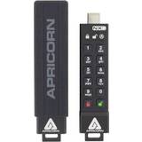 4 GB - USB Type-C USB-minnen Apricorn USB 3.1 Aegis Secure Key 3NXC 4GB