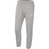 Bomull Byxor Nike Sportswear Club Fleece Men's Pants - Dark Grey Heather/Matte Silver/White