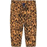 Mini rodini fleece Barnkläder Mini Rodini Leopard Fleece Trousers - Beige (2073010113)