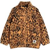 Mini Rodini Fleecejackor Mini Rodini Leopard Fleece Jacket - Beige (2071010213)
