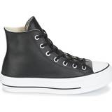Converse 42 - Dam Skor Converse Chuck Taylor All Star Clean Leather Platform - Black/White