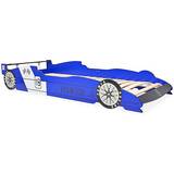 Racerbil säng Barnrum vidaXL Children's LED Race Car Bed 90x200cm