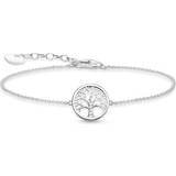 Belcher Chains Smycken Thomas Sabo Tree of Love Bracelet - Silver/Transparent
