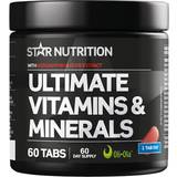 D-vitaminer - Leder Vitaminer & Mineraler Star Nutrition Ultimate Vitamins & Minerals 60 st