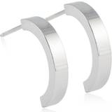 Titan Örhängen Blomdahl Nt Pendant Plain Curved Earrings - Silver