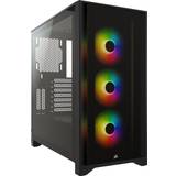 Corsair Datorchassin Corsair iCUE 4000X RGB Tempered Glass