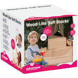 Edushape Klossar Edushape Wood Like Soft Blocks 30pcs