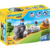 Elefanter - Plastleksaker Lekset Playmobil 123 My push animal train 70405