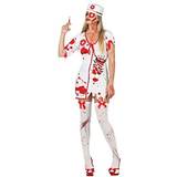 Doktor & Sjuksköterska - Röd Maskeradkläder Atosa Zombie Nurse Costume