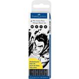 Faber-Castell Penselpennor Faber-Castell Pitt Artist Pens Manga Black 4-pack