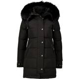 Hollies Insvängd Kläder Hollies Subway Jacket - Black/Black (Real Fur)