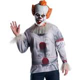 Clowner - Grå Maskeradkläder Rubies Pennywise It Movie Top Costume Mens