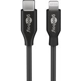Goobay Rund - USB-kabel - Vita Kablar Goobay USB C-Lightning 1m