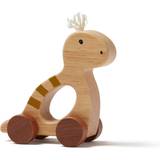 Träleksaker Putta-på-leksaker Kids Concept Neo Dino Push Along Natural