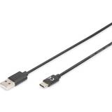 Digitus USB-kabel Kablar Digitus USB A-USB C 2.0 4m