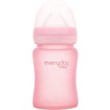 Glas - Rosa Barn- & Babytillbehör Everyday Baby Glass Baby Bottle with Heat Indicator 150ml