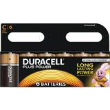Duracell C (LR14) Batterier & Laddbart Duracell C Plus Power 6-pack