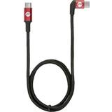 Röda - Skärmad - USB-kabel Kablar Pgytech USB C-USB C Angled 0.6m