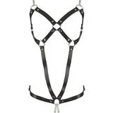 ZADO Fetish Leather Harness with Chains