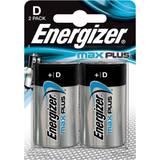 Alkaliska - D (LR20) Batterier & Laddbart Energizer Max Plus D 2-pack