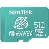 Nintendo switch minneskort Minneskort & USB-minnen SanDisk Gaming microSDXC Class 10 UHS-I U3 100 / 90MB / s 512GB