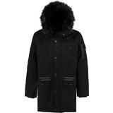 Herr - Vinterjackor - Äkta päls Geographical Norway Arissa Winter Jacket - Black