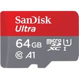 SanDisk 64 GB Minneskort & USB-minnen SanDisk Ultra microSDXC Class 10 UHS-I U1 A1 120MB/s 64GB