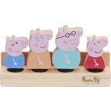 Character Figurer Character Peppa Pig Wooden Family Figures