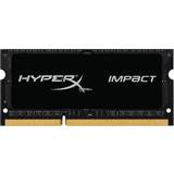 Kingston 4 GB - SO-DIMM DDR3 RAM minnen Kingston HyperX Impact Black SO-DIMM DDR3 1866MHz 4GB (HX318LS11IB/4)