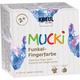 Kreul Hobbymaterial Kreul Mucki Sparkle Finger Paint Fairy Dust 4x150ml