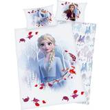Blåa - Frost Textilier Herding Disney's Frozen inen Set 135x200cm