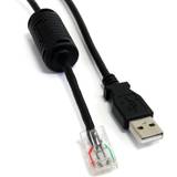 Svarta - USB A-RJ45 - USB-kabel Kablar StarTech UPS USB A-RJ45 0.5m