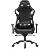 Justerbar sitthöjd - PVC-läder Gamingstolar L33T Elite V4 Gaming Chair - Black/White