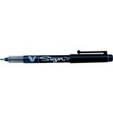 Svarta Fineliners Pilot Fineliner V-Sign Pen Black 2mm Marker Pen