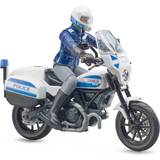 Plastleksaker Motorcyklar Bruder Scrambler Ducati Police Bike with Policeman