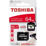 Toshiba microSDXC Minneskort & USB-minnen Toshiba Exceria M303E microSDXC Class 10 UHS-I U3 V30 A1 64GB