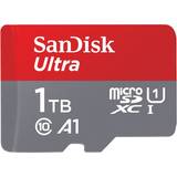 SanDisk U1 Minneskort SanDisk Ultra microSDXC Class 10 UHS-I U1 A1 120MB/s 1TB