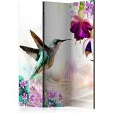 Multifärgade Rumsavdelare Hummingbirds & Flowers Rumsavdelare 135x172cm