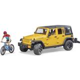 Bruder Lekset Bruder Jeep Wrangler Rubicon with Mountain Mike & Cyclist