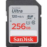 SanDisk 256 GB - SDXC Minneskort SanDisk Ultra SDXC Class 10 UHS-I U1 120MB/s 256GB