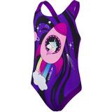 Ärmlösa Baddräkter Barnkläder Speedo Infant Digital Placement Swimsuit - Violet/Black/Pink/Pink (807970F413)