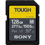 Sony 128 GB Minneskort Sony Tough SDXC Class 10 UHS-II U3 ​​V60 277 / 150MB / s 128GB