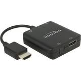 USB B micro Kablar Deltaco HDMI/USB Micro B-HDMI/Toslink/3.5mm M-F 0.3m 0.3m