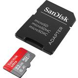 U1 Minneskort SanDisk Ultra microSDHC Class 10 UHS-I U1 A1 120MB/s 32GB +SD adapter