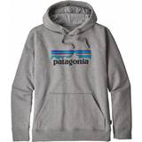 Patagonia Herr - Vinterjackor Tröjor Patagonia P-6 Logo Uprisal Hoodie - Gravel Heather